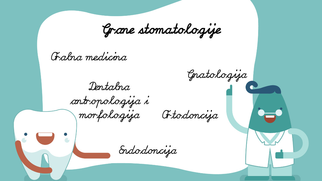 Stomatologija - Grane stomatologije